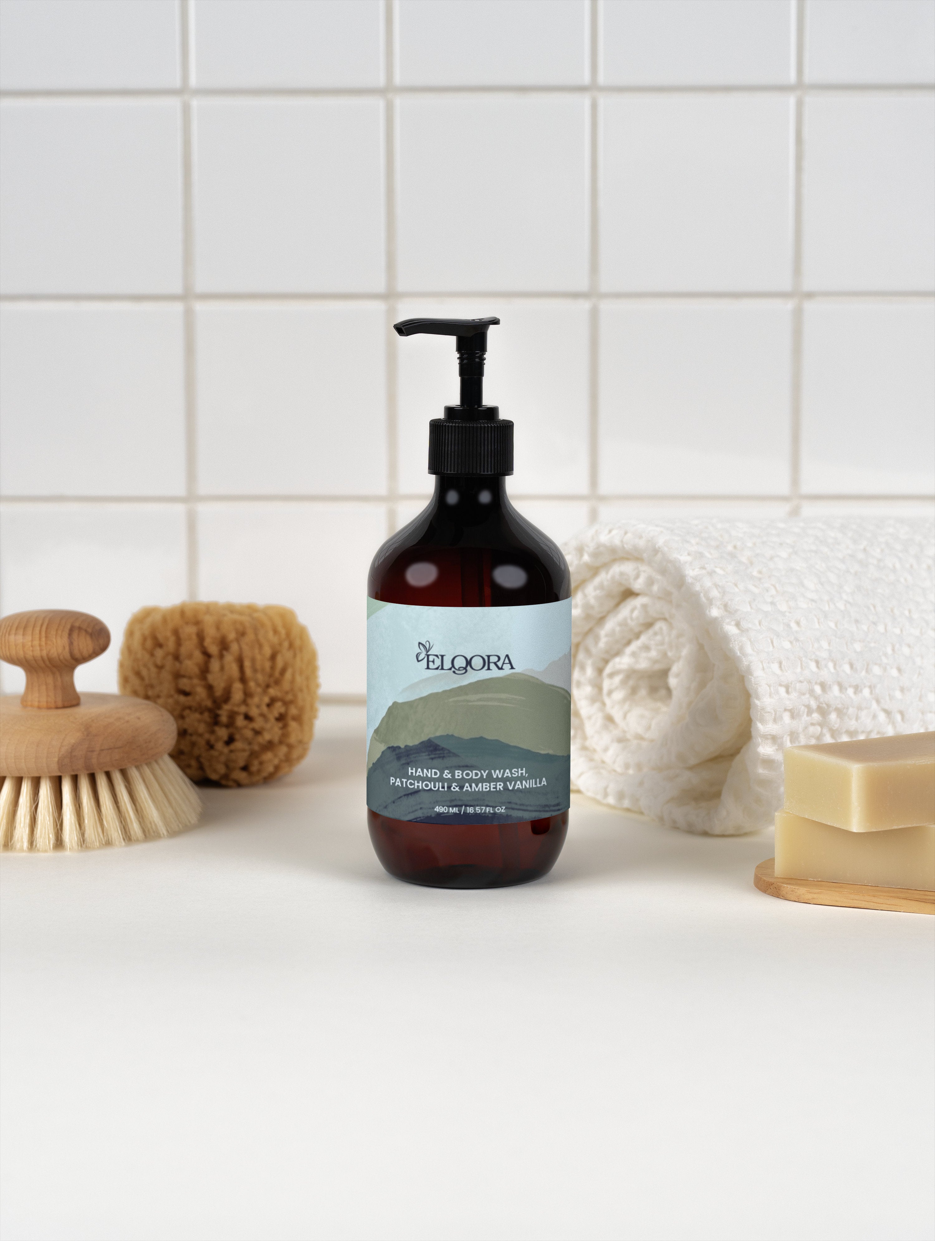 Hand & Body Wash, Patchouli & Amber Vanilla